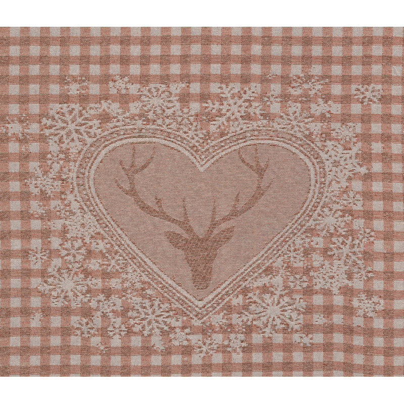 Devos Room Darkening Curtain Panel, 132cm Width x 255cm Drop, Brown/Grey