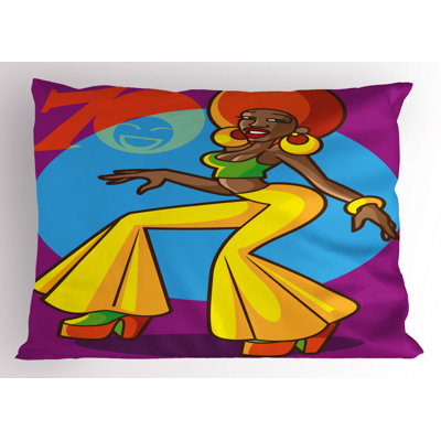 Taie décorative en microfibre de polyester brun / jaune
