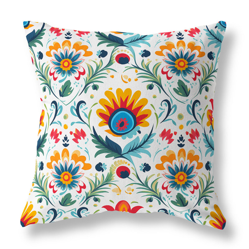 Wild Haven Multicolor Faux Suede Reversible Throw Pillow