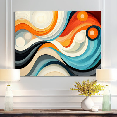 Cosmic Dance Of Colours II - Abstract Impressionism, impression murale moderne en métal