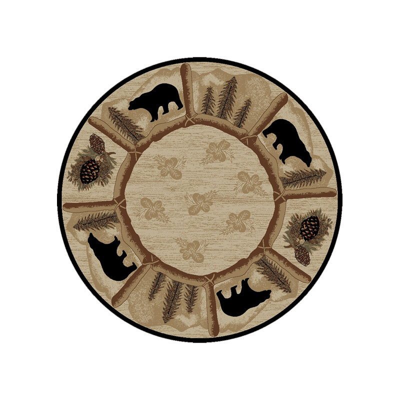 Tapis géométrique Haysi Haysi, Rond 5 pi 3 po