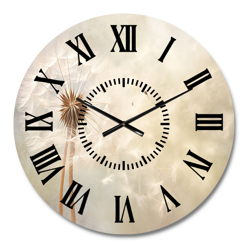 Horloge murale White Dandelion, Médium