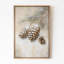 «Christmas Pinecone Rustic Christmas Winter Christmas Christmas Decor», reproduction d'art sur toile encadrée-107118060-107118055