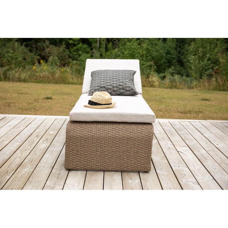 Leola 197cm Long Reclining Single Chaise with Cushions