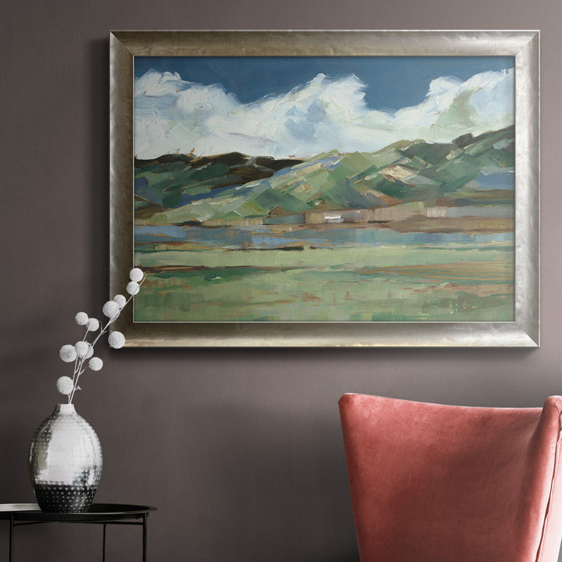 Western Sky I - Toile encadrée de qualité supérieure - prête à être accrochée, H 16 po x l 20 po