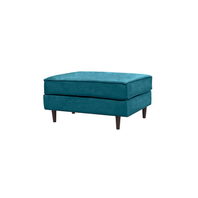 Boubacar 93cm Wide Velvet Rectangle No Pattern Standard Ottoman