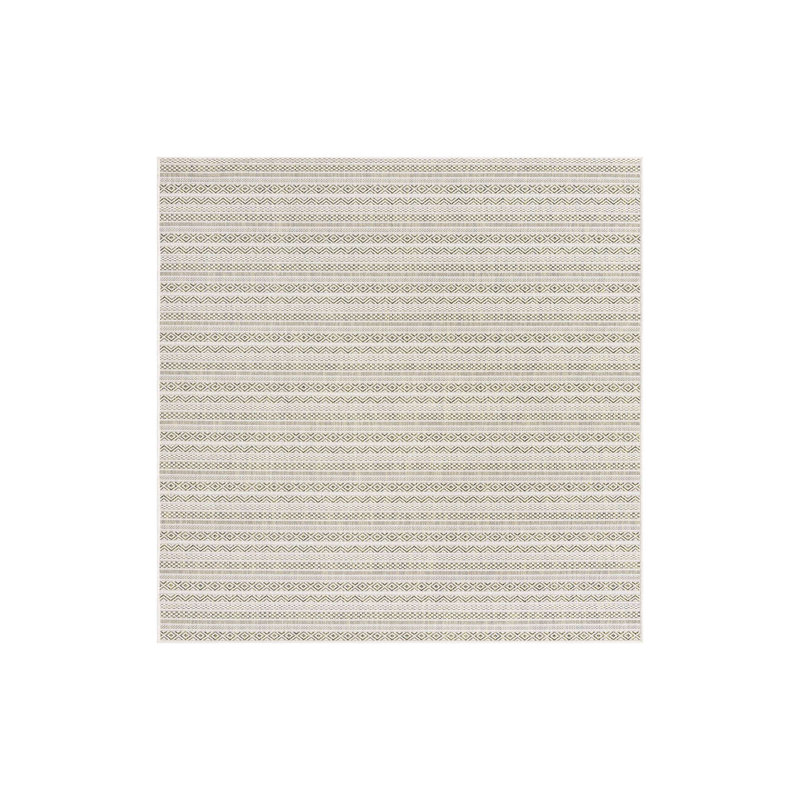 Striped Indoor / Outdoor Rug, Rectangle 6' x 9'