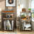 3 Tier Record Player Stand with Charging Station, Side Table for 100 Vinyl Storage-470525017