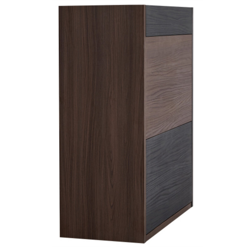 Expandable Swivel Shoe Cabinet with 1 Drawer, 90 Degree Corner Cabinet, Multifunctional Storage Combination Cabinet