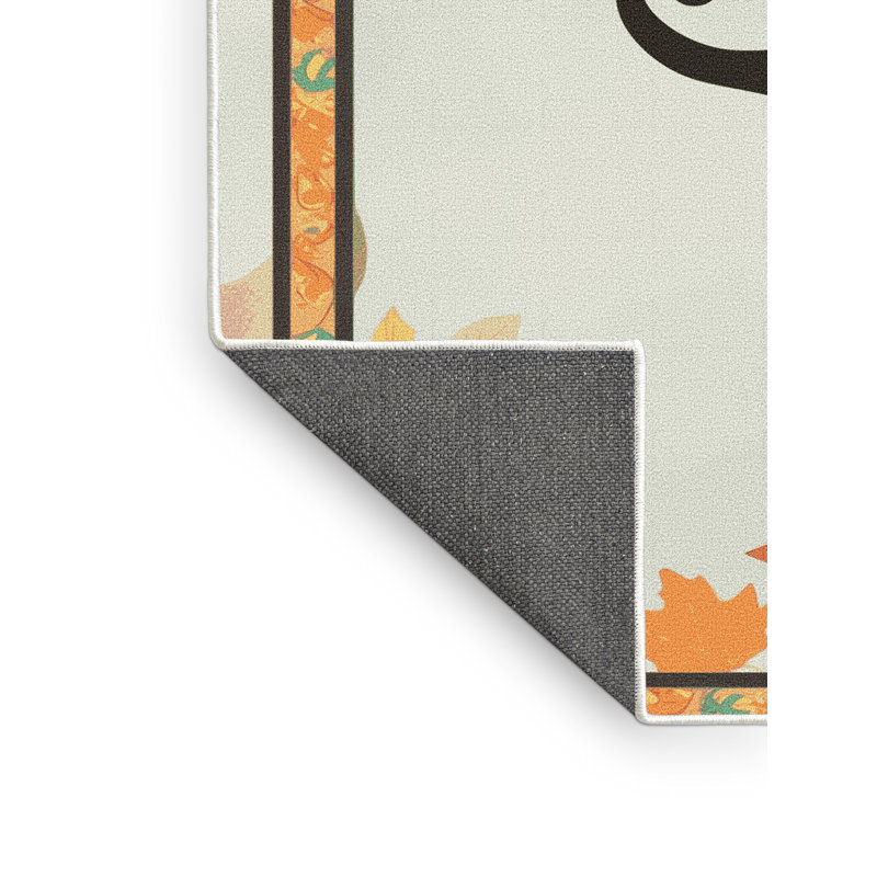Tapis de vacances d'Halloween The Holiday Aisle®, Rectangle 5 pi x 7 pi