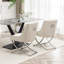 Chaise d'appoint rembourrée en velours Elian-293064307