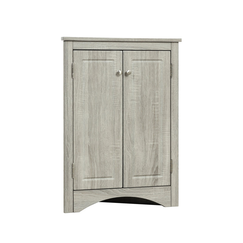 Modern Freestanding Corner Bathroom Cabinet Bathroom Storage Bathroom Storage Cabinet, Gray