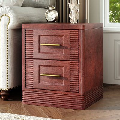 15.75" W 2 Drawer Nightstand