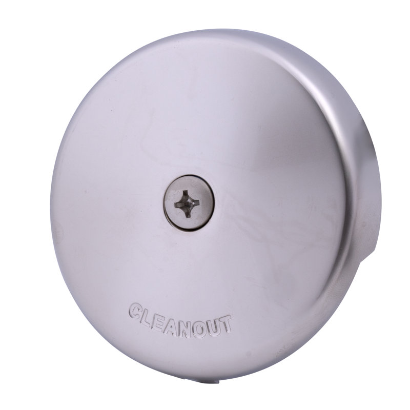 Drain Stopper Tub Drain with Overflow, Ultrashine Satin Nickel