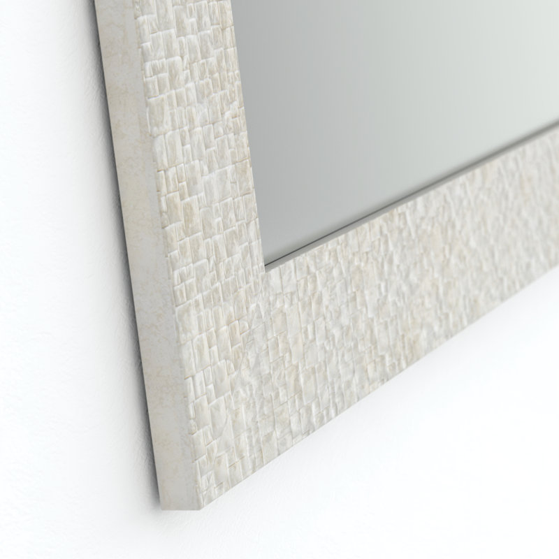 Delta Rectangular Standard Flush Mount Framed Glass Bathroom/Vanity Mirror, 32.64" H x 23.03" W