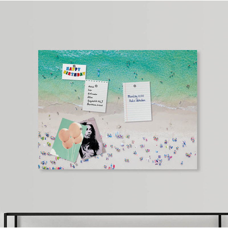 Magnetic Glass Photo Memo Board