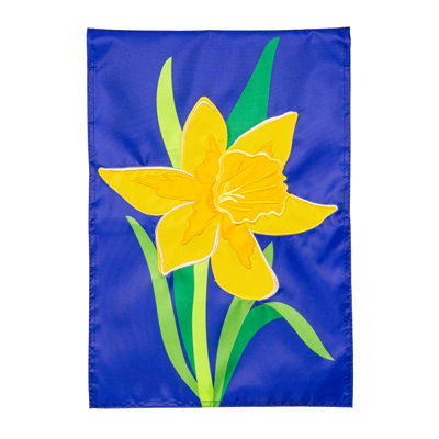 Drapeau de jardin jonquille