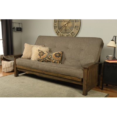 Grand futon et matelas à dossier large de 87 po Stratford