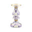Violet Check Pillar Candlestick-223652851