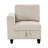 8 Modular Sectional With Storage Seats, Side Pockets, Beige Corduroy & Charging Ports 8 Storage, Solid Wood Base-368487579