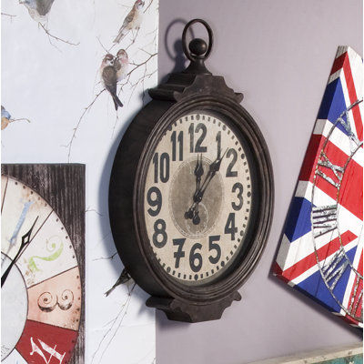 Wall Clock European Map 96cm