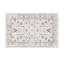 Tapis moyen 6 x 9, motifs floraux rétro kaki clair et beige