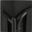 Chaise de club d'extérieur en aluminium noir 2 pièces DAWson