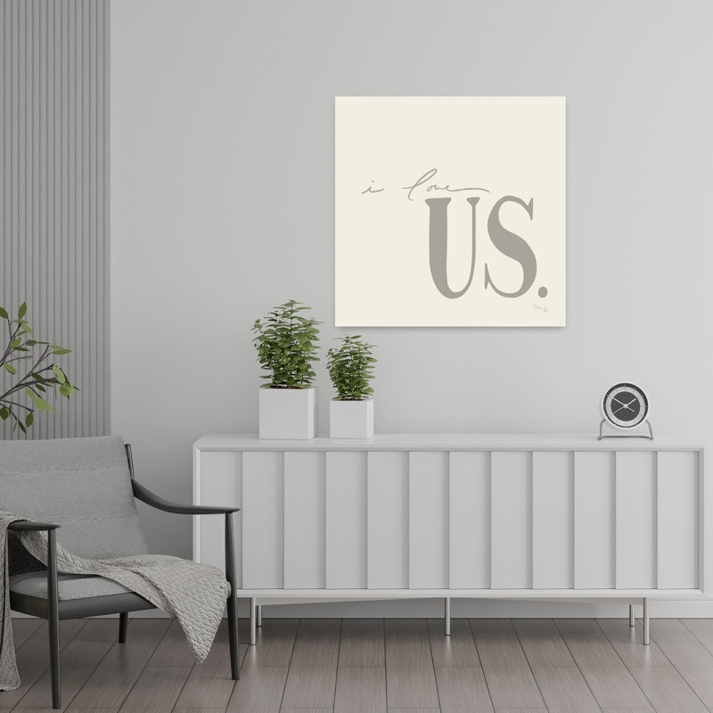 I Love Us, art contemporain, H 24 po x l 24 po
