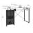 47.75'' x 23.5'' Foldable Sewing Table with Sewing Machine Platform and Wheels-87828943-87828944