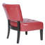 Fauteuil surdimensionné en cuir rouge avec sièges d'appoint classiques-1599447164