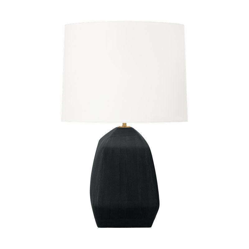 Tallulah Table Lamp, Rough Black