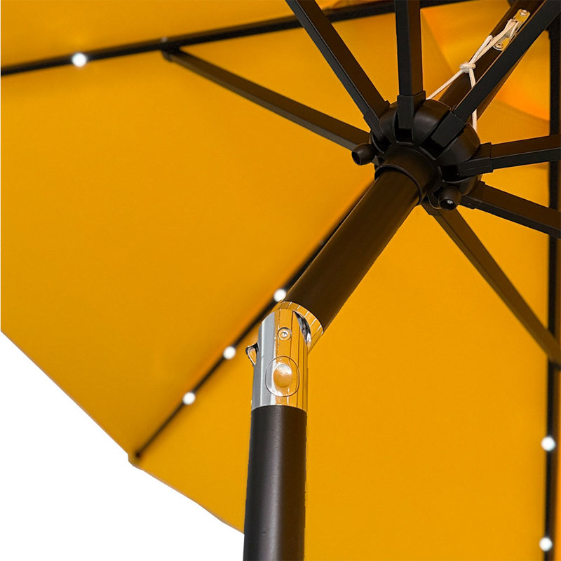  Parasol solaire avec lumières DEL jaunes