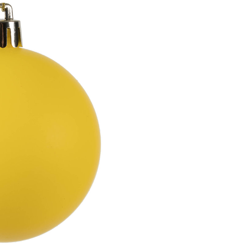 Boule incassable 2 po, Jaune mat