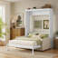 Grand lit escamotable mural avec coussin