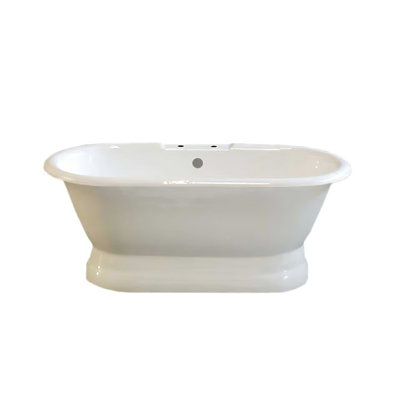 Baignoire à piédestal en fonte à double extrémité 5 pi The Peninces par Strom Living