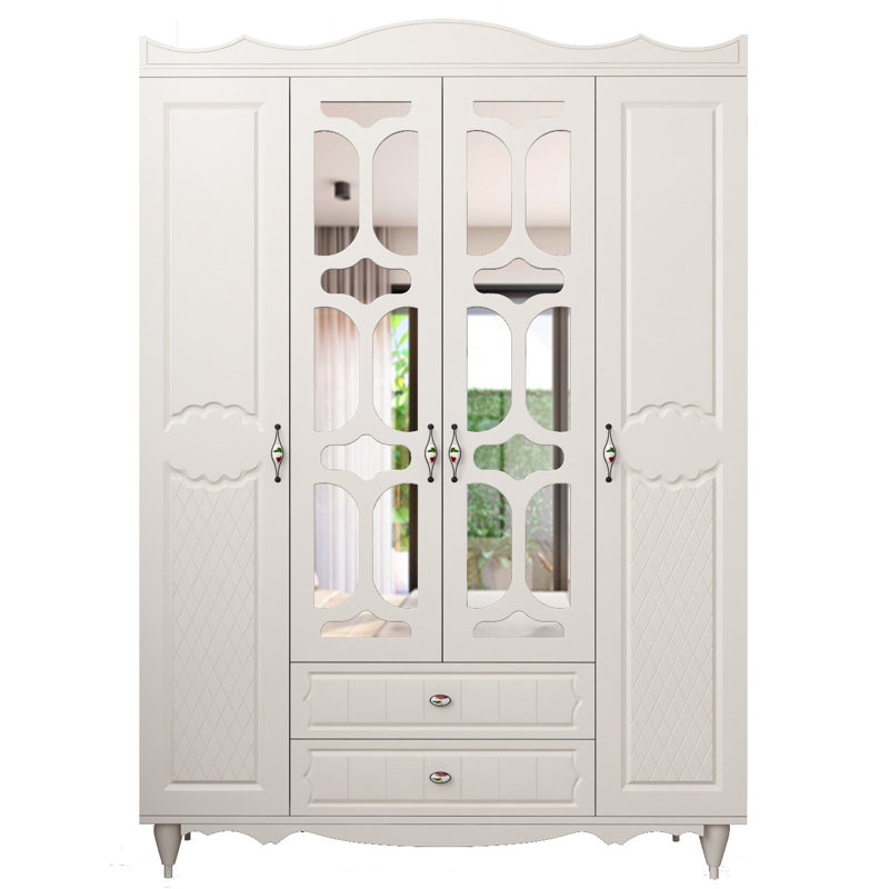 Vallejos 4 Door Manufactured Wood Wardrobe