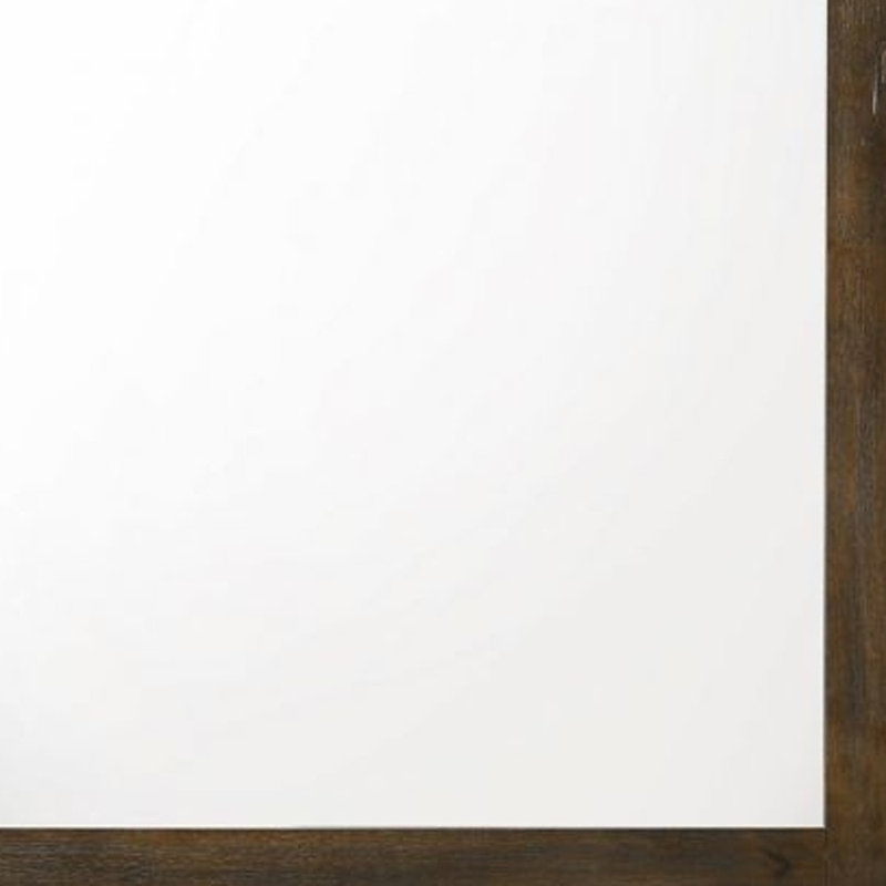 Miroir rectangulaire en chêne 40 po à fixer à la commode