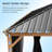  18 Ft. W x 12 Ft. D Aluminum Patio Gazebo With String Lights
