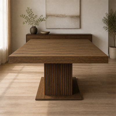 Multifunctional extendable dining table for 6-10 people, modern minimalist integrated storage design, rectangular expandable dining table for home use
