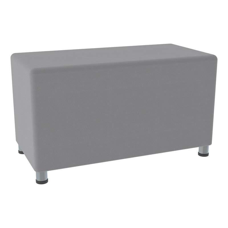 Tabouret rectangulaire modulaire à assise souple avec siège rembourré en mousse Shapes Series II, Sable
