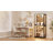 71" Display Cabinet With Glass Door, 6-Tier Curio Cabinet With 3 Color Light For Collectibles, Display Case With Adjustable Glass Shelves, Human Body Sensor, Black-1496384607