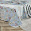 Literie 100 % coton égyptien, 4 pièces, style vintage classique luxueux, motif floral coloré bleu clair, draps doux et respirants, cadeau de Noël.-128817906-130902026