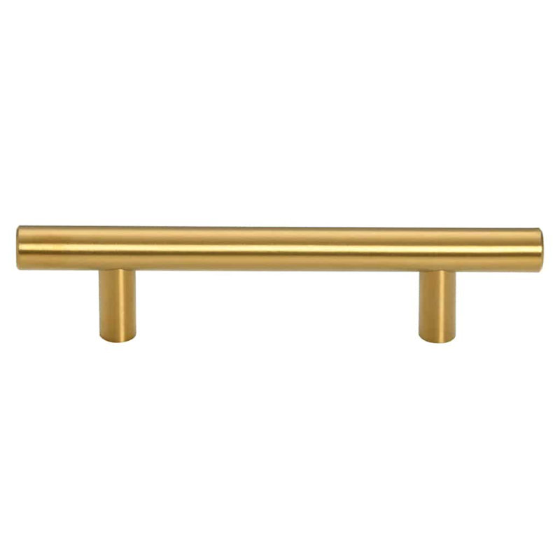 Metro Lane Cabinet Handles 10 Pcs Black 64 Mm Stainless Steel, 64mm, Gold