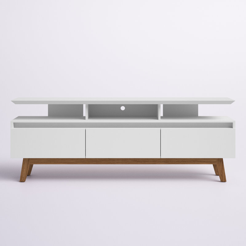 Mapleton TV Stand for TVs up to 78", White