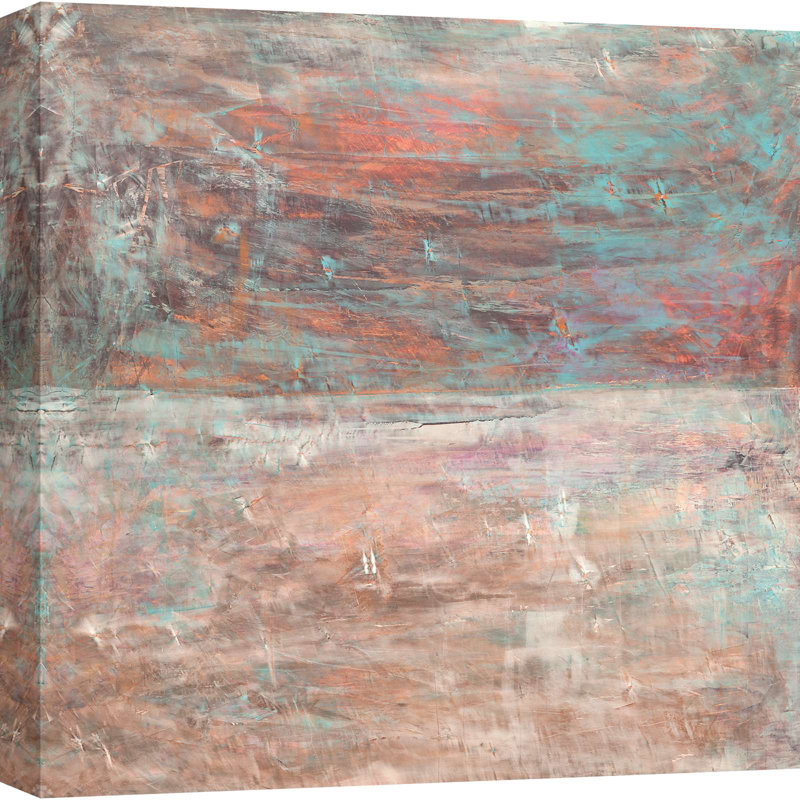 Abstract Painting: Horizon Of Light II - Wrapped Canvas Print, 70cm H x 70cm W