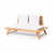 White Cushion/Teak Frame selected