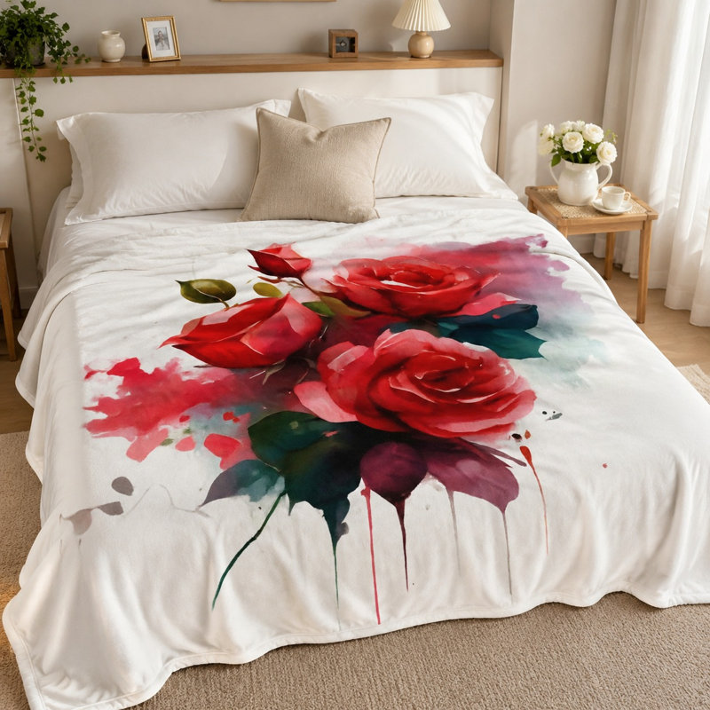 Jeté en flanelle douillette Cozy, L 40 po x l 30 po