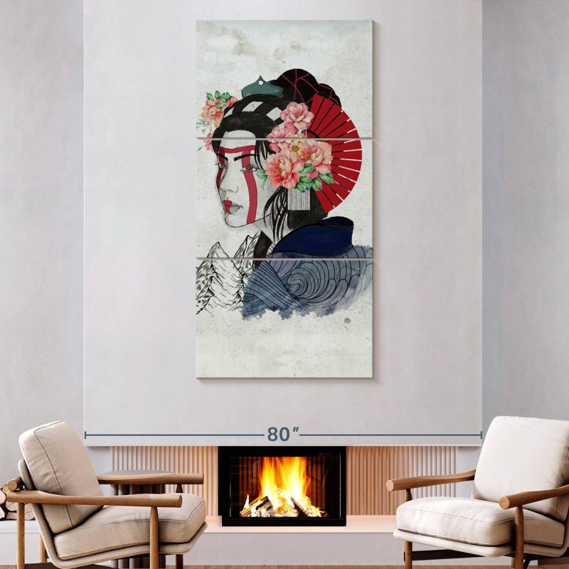 Portrait de femme Geisha