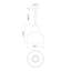 Luminaire suspendu en forme de cloche à 1 lumière Westlake-66310926