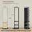 Stylish Full-Body Mirror With Integrated Hanger, Perfect For Home Decor And Efficient Space Utilization.-977205879
